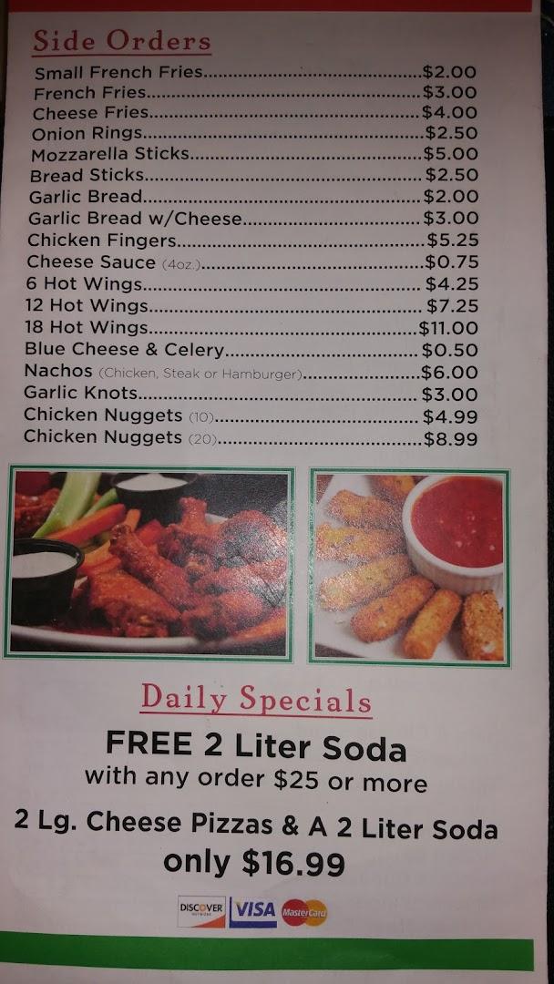 MDO'S Pizza Menu